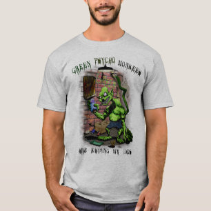 Green Psycho Monkees T-Shirt