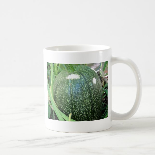 Green Pumpkin Coffee Mug (Right)