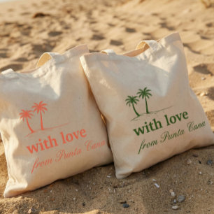 Green Punta Cana Your Destination Wedding Welcome Tote Bag