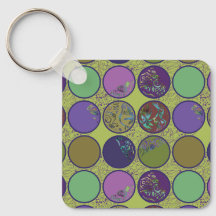 Green Purple Abstract Circle