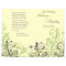 Green & Purple Abstract Floral Wedding Program