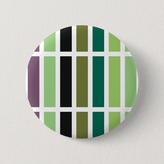Green Purple Black Hues 6 Cm Round Badge (Front)