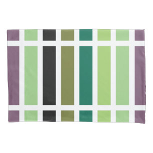 Green Purple Black Hues Pillowcase