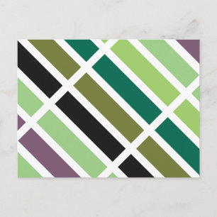 Green Purple Black Hues Postcard