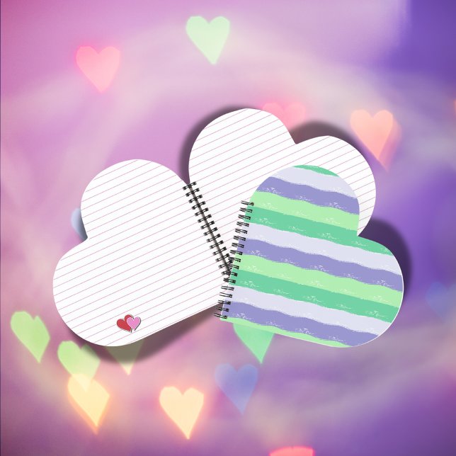 Green, Purple, Grey - Brush Strokes |  Notebook (Creator Uploaded)