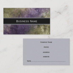 Green Purple Marble Classic  Business Card