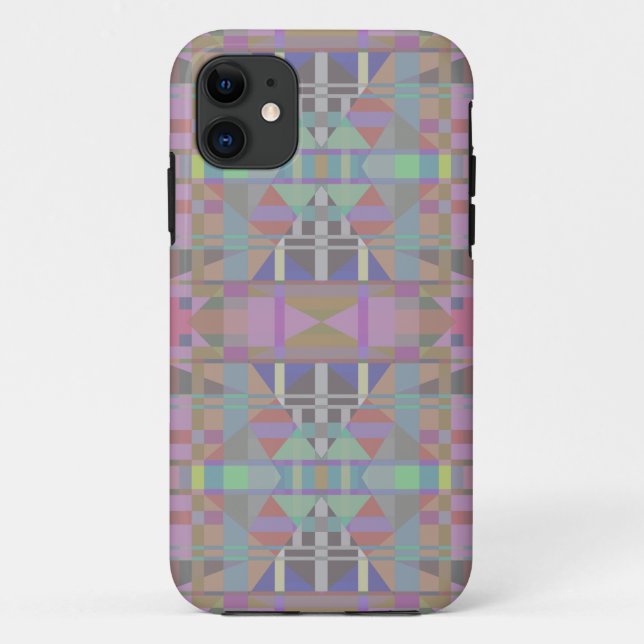 Green Purple Pink Geometric Case-Mate iPhone Case (Back)