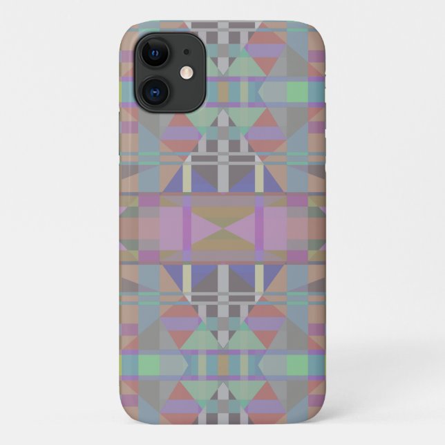 Green Purple Pink Geometric Case-Mate iPhone Case (Back)