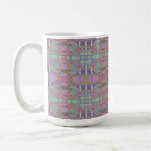 Green Purple Pink Geometric Coffee Mug