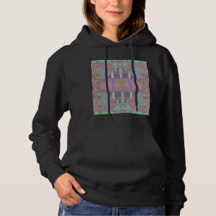 Green Purple Pink Geometric Hoodie