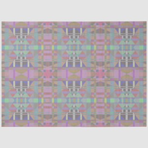 Green Purple Pink Geometric Tissue Paper