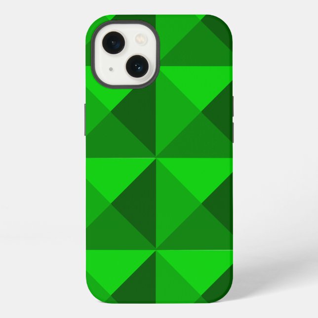 Green Pyramids  iPhone Case (Back)