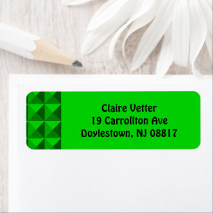 Green Pyramids Return Address Label