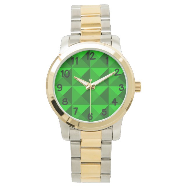 Green Pyramids  Watch (Front)