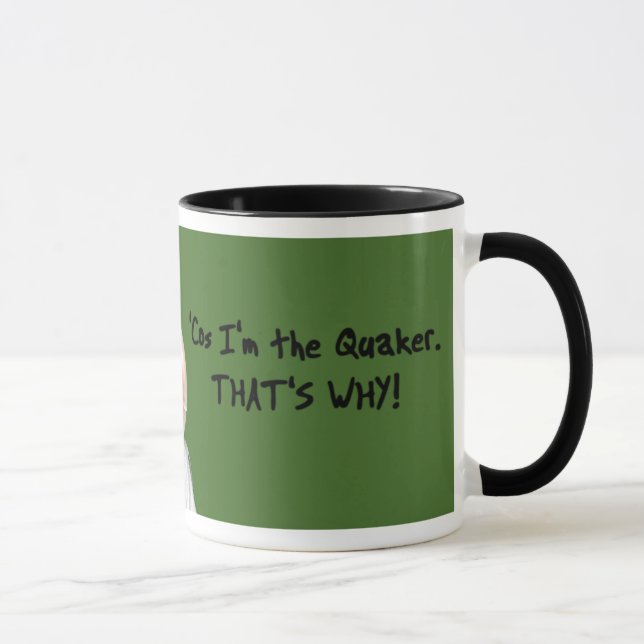 Green Quaker Parrot Mug (Right)