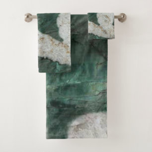 Green Quartzite Bath Towel Set