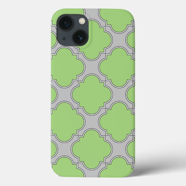 Green Quatrefoil Case-Mate iPhone Case (Back)