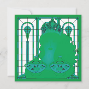 Green Queen Flat Card