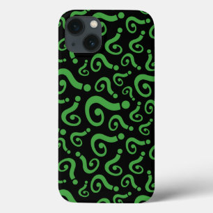 Green Question Mark iPhone 13 Case