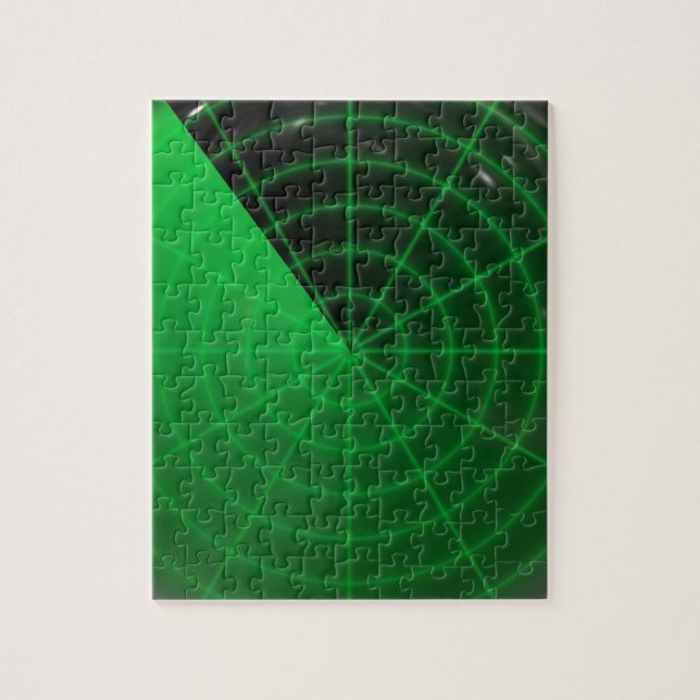 green radar pattern jigsaw puzzle (Vertical)