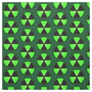 Green Radiation Symbol Fabric