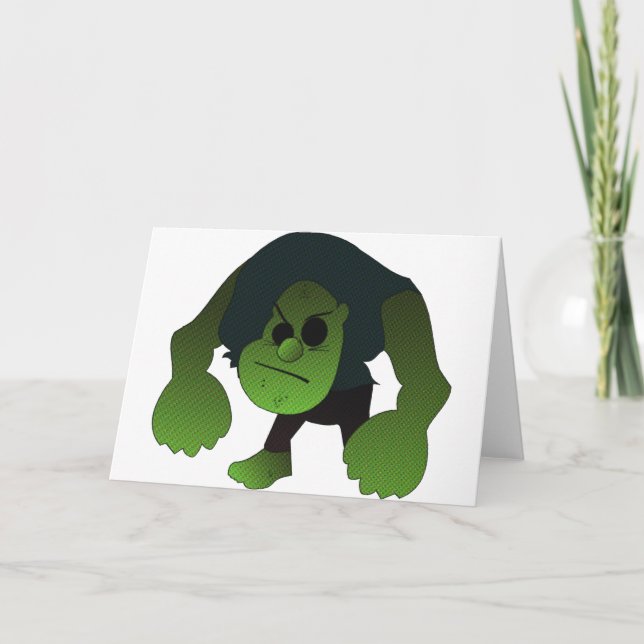 GREEN RAGE MAN CARD (Front)