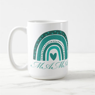 Green Rainbow and Mama text Coffee Mug