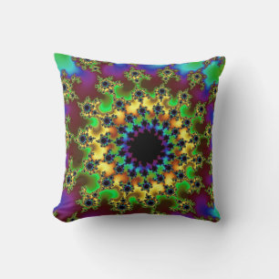 Green Rainbow Eye Cushion