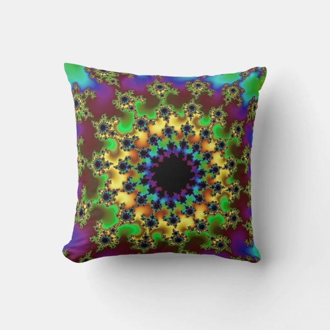 Green Rainbow Eye Cushion (Front)