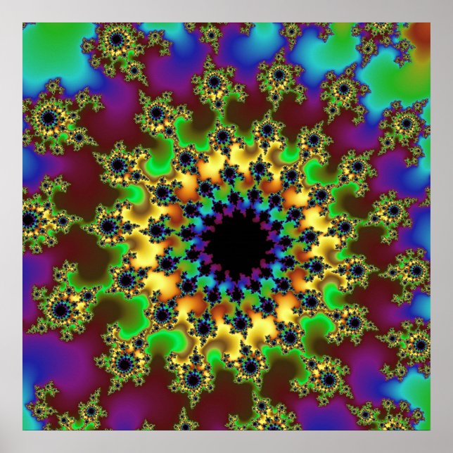 Green Rainbow Eye Poster (Front)