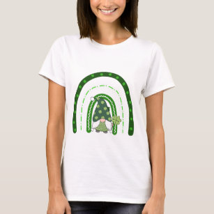 Green Rainbow Gnome St Patrick's Day T-Shirt