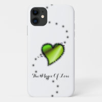 Green Rainbow Heart with Stars , The Magic Of Love