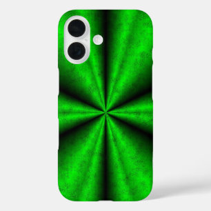 Green Rainbow in Elephant Skin Leather Optik iPhone 16 Case