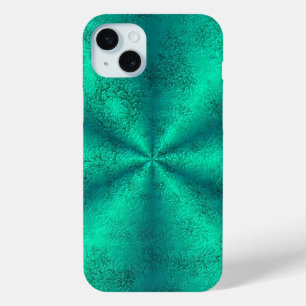 Green Rainbow in Elephant Skin Leather Optik iPhone 15 Mini Case