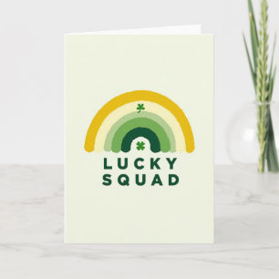 Green Rainbow Lucky Squad Card