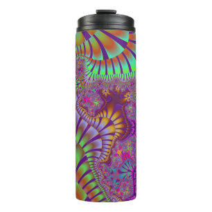 Green Rainbow Melt Thermal Tumbler