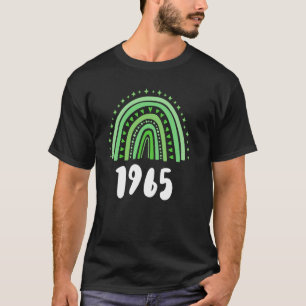 Green Rainbow Year Of Birth 1965 Birthday T-Shirt