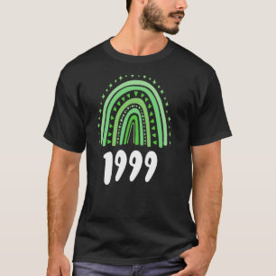 Green Rainbow Year Of Birth 1999 Birthday T-Shirt