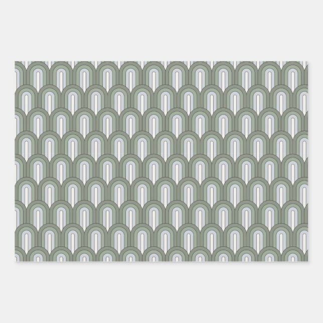 Green Rainbows Wrapping Sheets (Front)