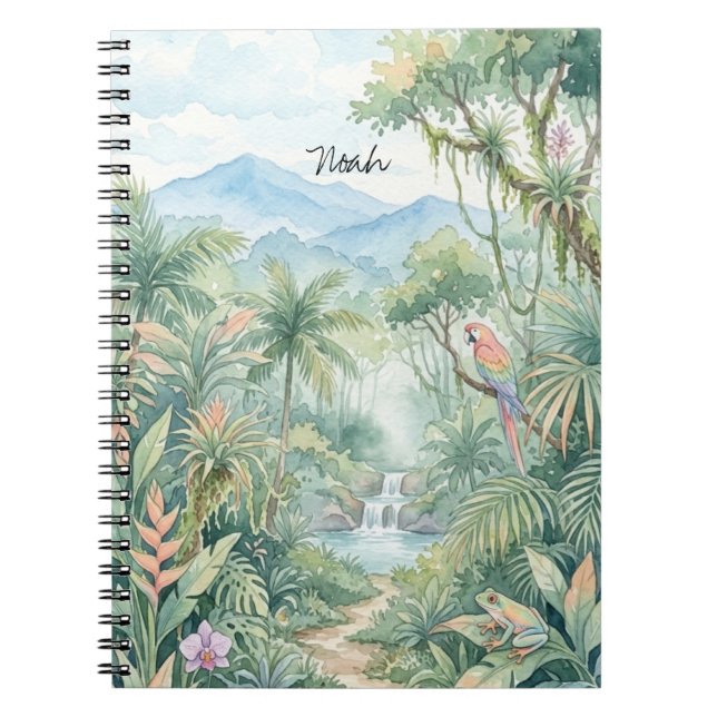Green Rainforest Notebook (Front)