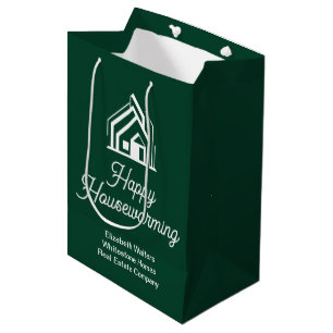 Green Real Estate Company Customised Realtor Medium Gift Bag