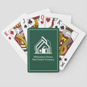 Green Real Estate Company Customized Realtor Playing Cards