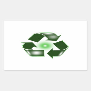 Green Recycle Logo Sticker