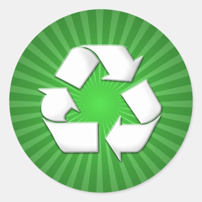 Green Recycle Stickers 001 (Front)