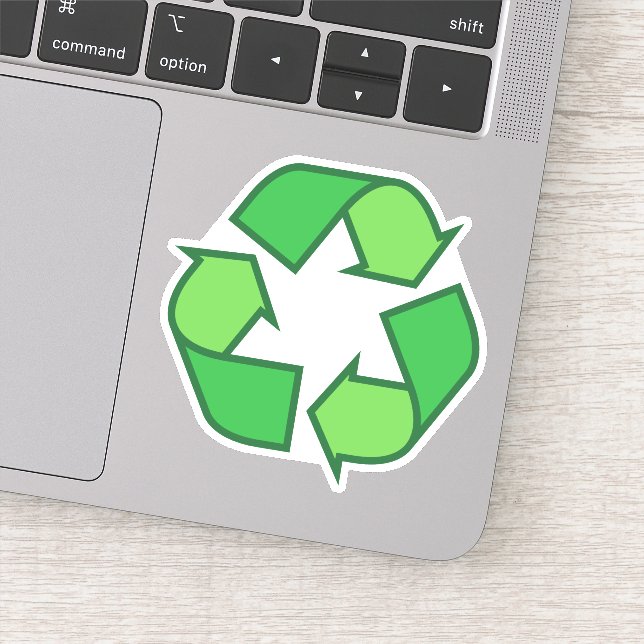 Green recycling symbol (Detail)