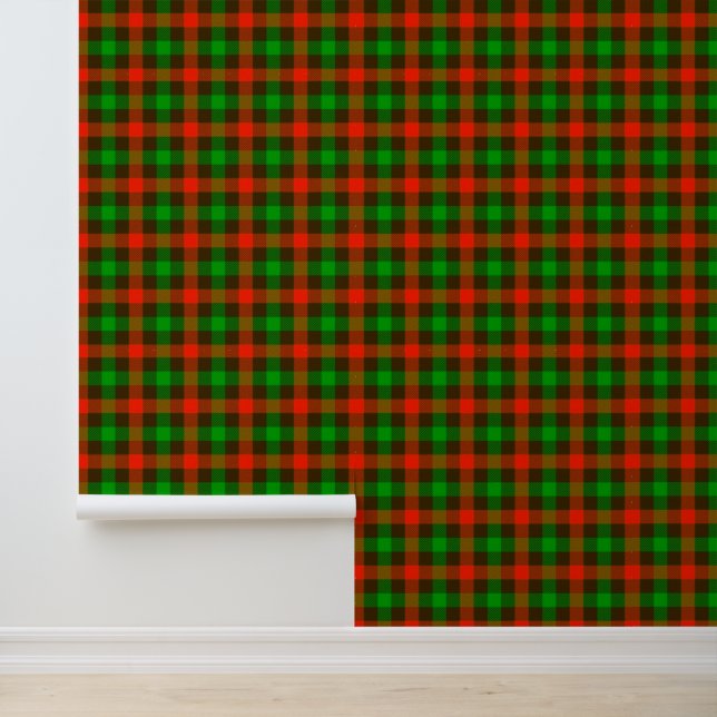 Green Red Chequerboard Pattern - Plaid Textured Wallpaper (Application)
