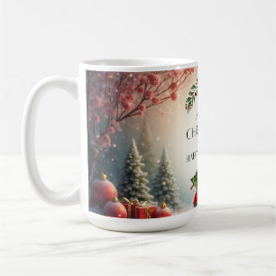 Green&red Chritsmas tree mug 2025