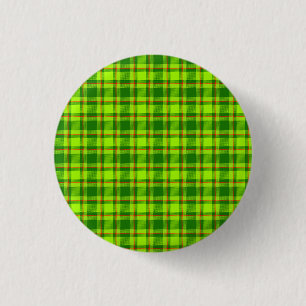 Green Red Tartan Chequered Plaid Pattern-55788 3 Cm Round Badge