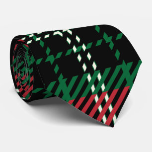 Green & Red Tartan Tie