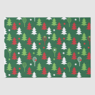 Green💚💔🤍, red, white tennis Christmas   Tissue Paper
